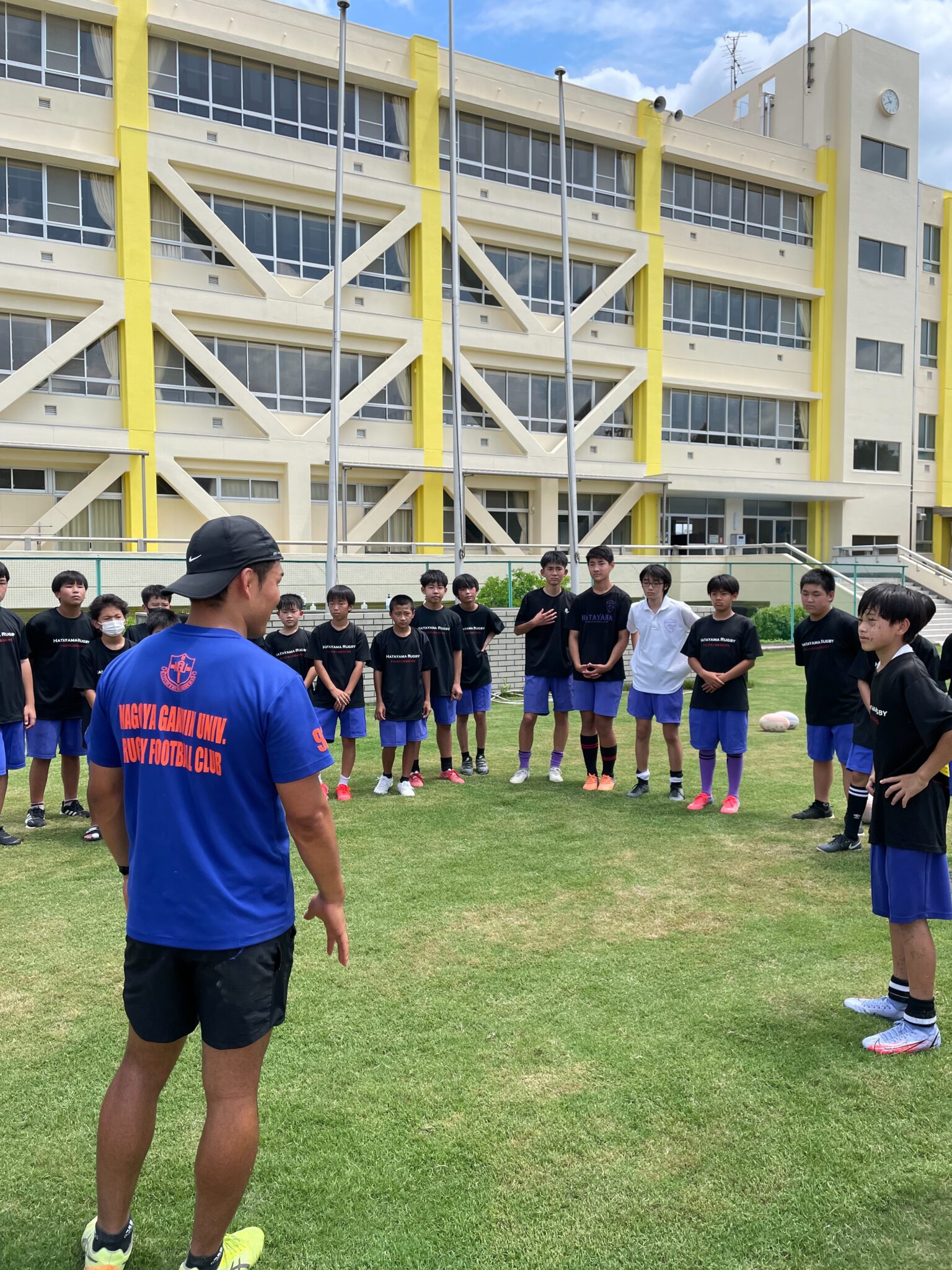 【情熱ラグビークリニック開催】瀬戸市立幡山中学校にてラグビークリニックを開催しました